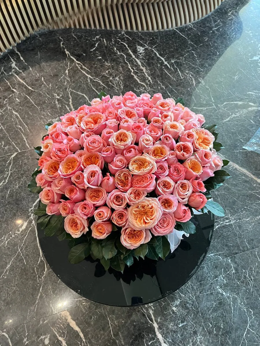101 roses in a basket Nha Trang delivery