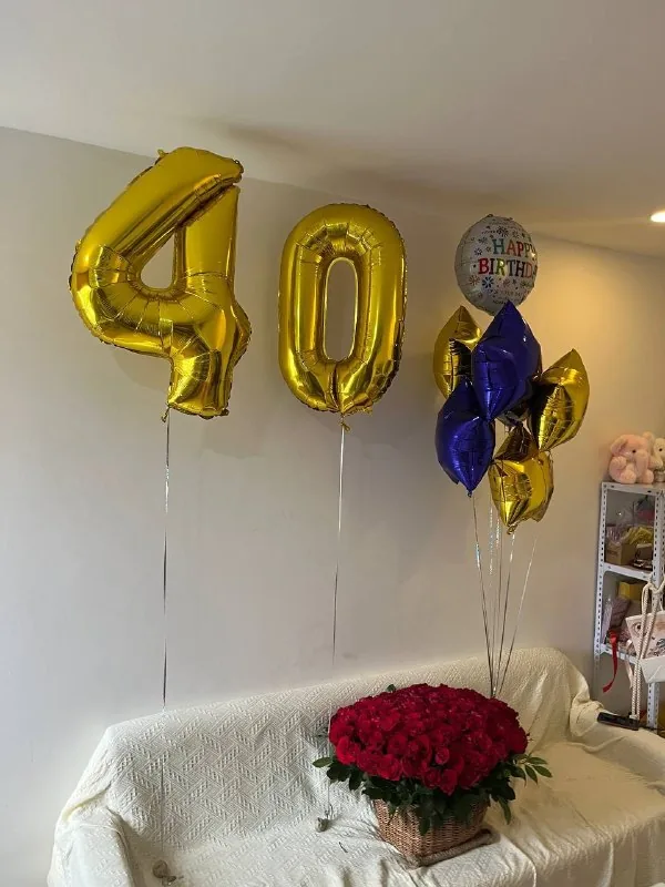 151 red roses basket and balloon set L delivery Nha Trang 4