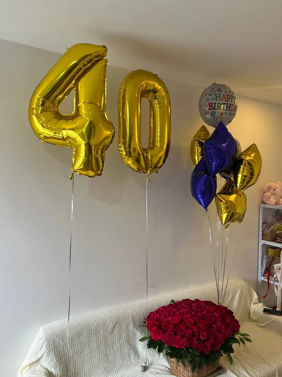 151 red roses basket and balloon set L delivery Nha Trang 5