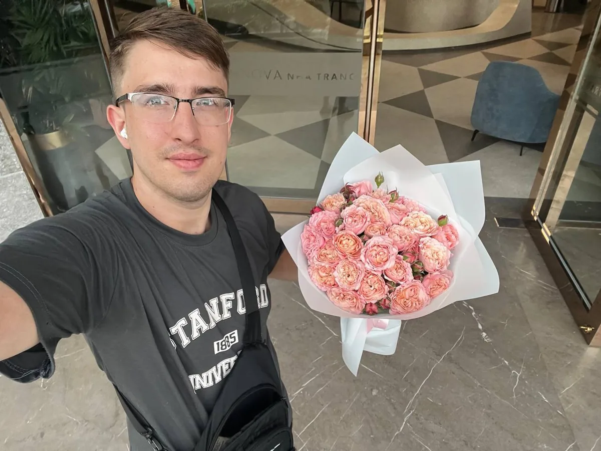 25 garden pink roses Nha Trang